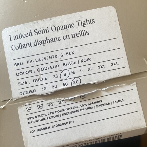 Sheertex Enemy Ready latticed Semi Opaque Tights - Picture 2 of 6